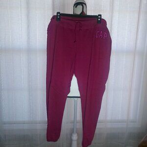 GAP Sweatpants with "Gap" Logo Dark Pink XL